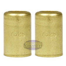 2 Pack Brass Ferrule 5/8" Inner Diameter 7/16" Pierce Smooth Crimp Hose Fitting