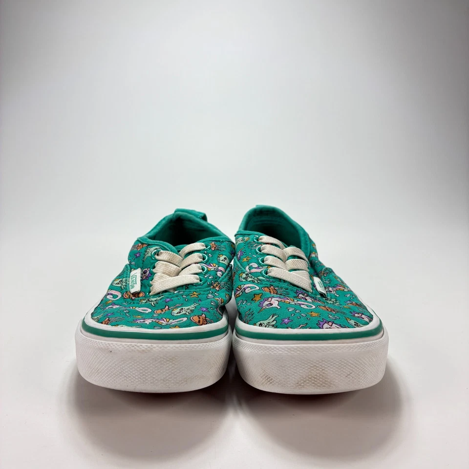 范斯正品弹性海派对绿色溜冰运动鞋青少年女孩 12.5 码 — 第 2/4 张图片