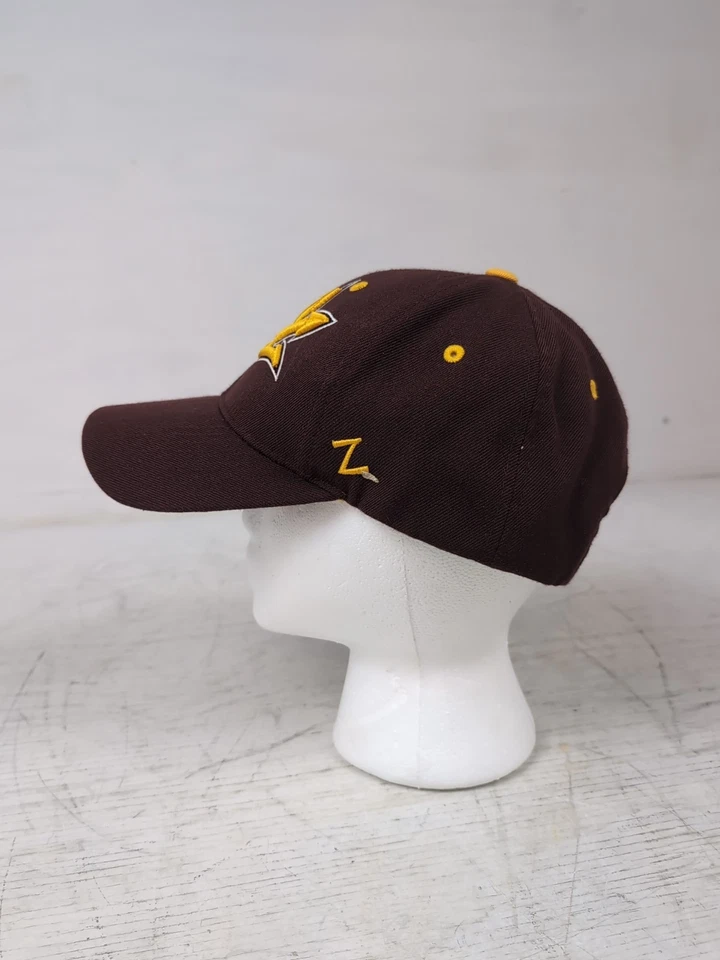 Arizona State Sun Devils Zephyr Adjustable Hat Cap Maroon Gold - Large Trident - Image 4 of 4