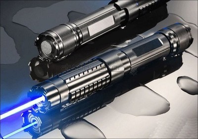 BX6 450nm Adjustable Focus Blue Pointer Visible Pen Beam Flashlight US