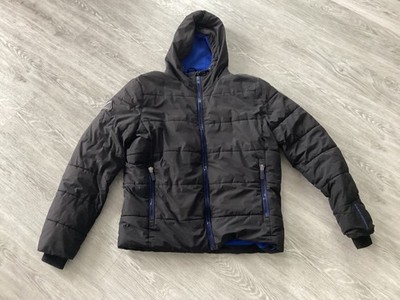Superdry Winterjacke mit Kapuze Gr.L Schwarz/Blau. Sehr, sehr guter Zustand