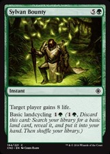 1 x Sylvan Bounty - Foil - Conspiracy 2: Take The Crown - Light Play - MTG