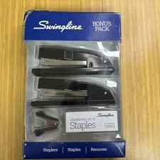 New Swingline Commercial Bonus Pack Stapler 4in1 Set 2 Staplers Staples Remover