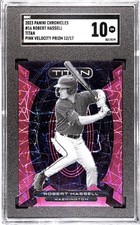 2023 Panini Chronicles #16 Robert Hassell Titan SGC 10 Pink Velocity Prizm /17