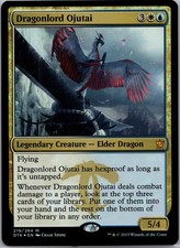 MTG FOIL Dragonlord Ojutai - Dragons of Tarkir #219 NM Free Shipping