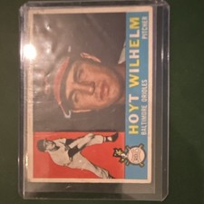 Topps 1960 Hoyt Wilhelm #395 Base Set Baseball Card Baltimore Orioles MLB