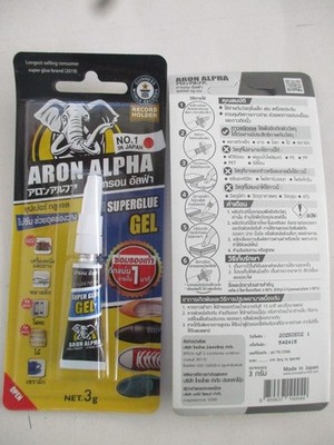 japan aron alpha super glue instant fast dry gel fix shoe 2 tubes not sent USA