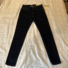 Michael Kors Women's Dark Wash Blue Denim Izzy Jean Size 4 NWT Mid Rise Slim Fit