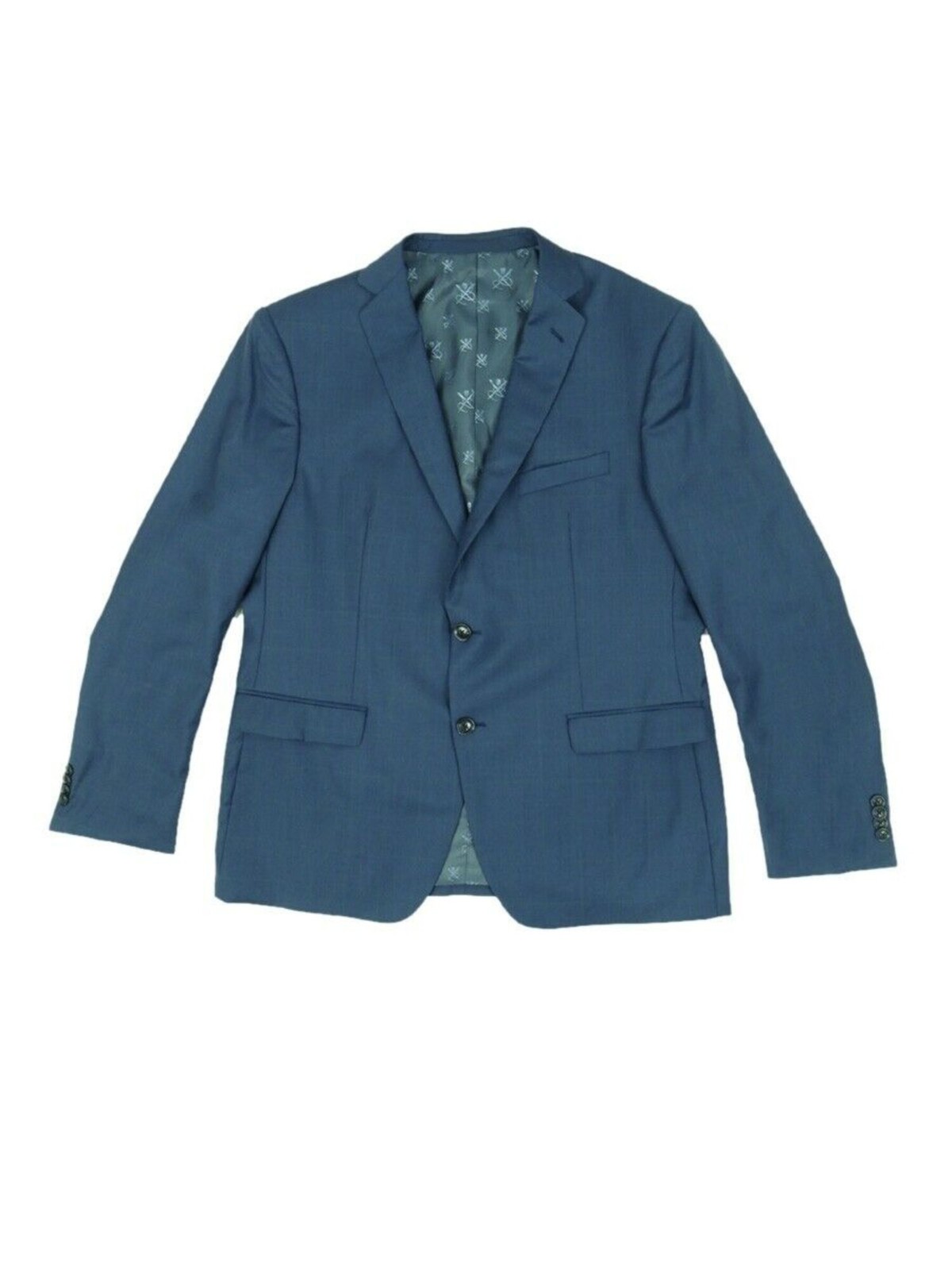 John Varvatos Mens Navy Classic Wool Blend Suit Separate Blazer 44R 15990₽