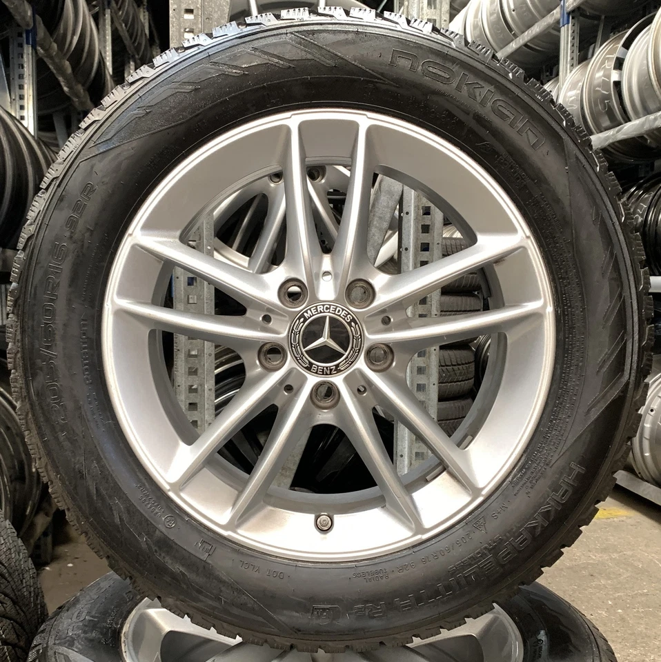 4 Orig Mercedes-Benz Winterräder 205/60 R16 92R B247 A177 C118 A1774010100 3110 - Bild 2 von 3