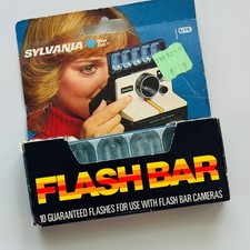 VTG Flash Bar Sylvania Blue Dot Camera Flash Bulbs GTE In Box