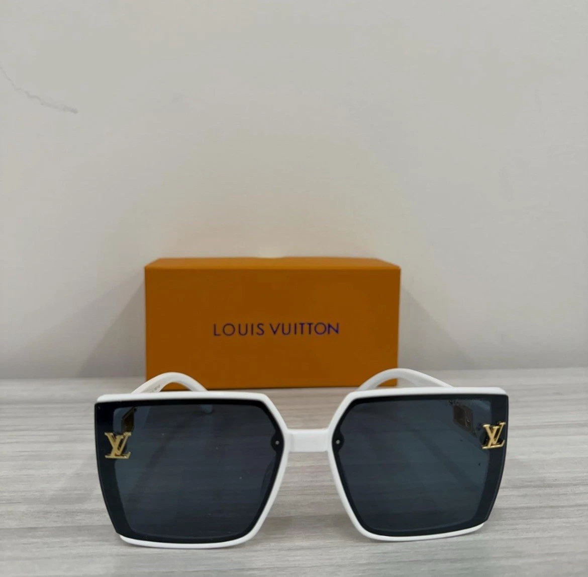 Louis Vuitton White Sunglasses for Women for sale | eBay display picture 1