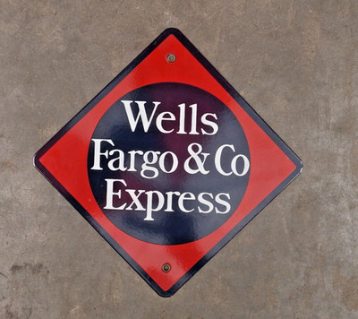 Emailschild Wells Fargo & Co Express Ande Rooney Western USA Deko | KS26/329