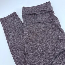 Lauren Conrad Womens M HeatheredGray Stretch Leggings Soft Knit Pants
