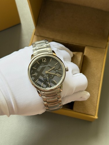 Brandneu Burberry BU10005 The Classic 40mm Edelstahlgehäuse Herrenuhr - Bild 5 von 5