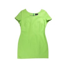 Versus Knee Length Dress — Synthetic — Lime Green — Size 44