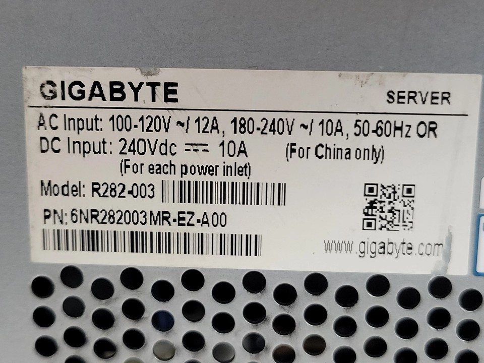 Gigabyte R282-003 12X3.5