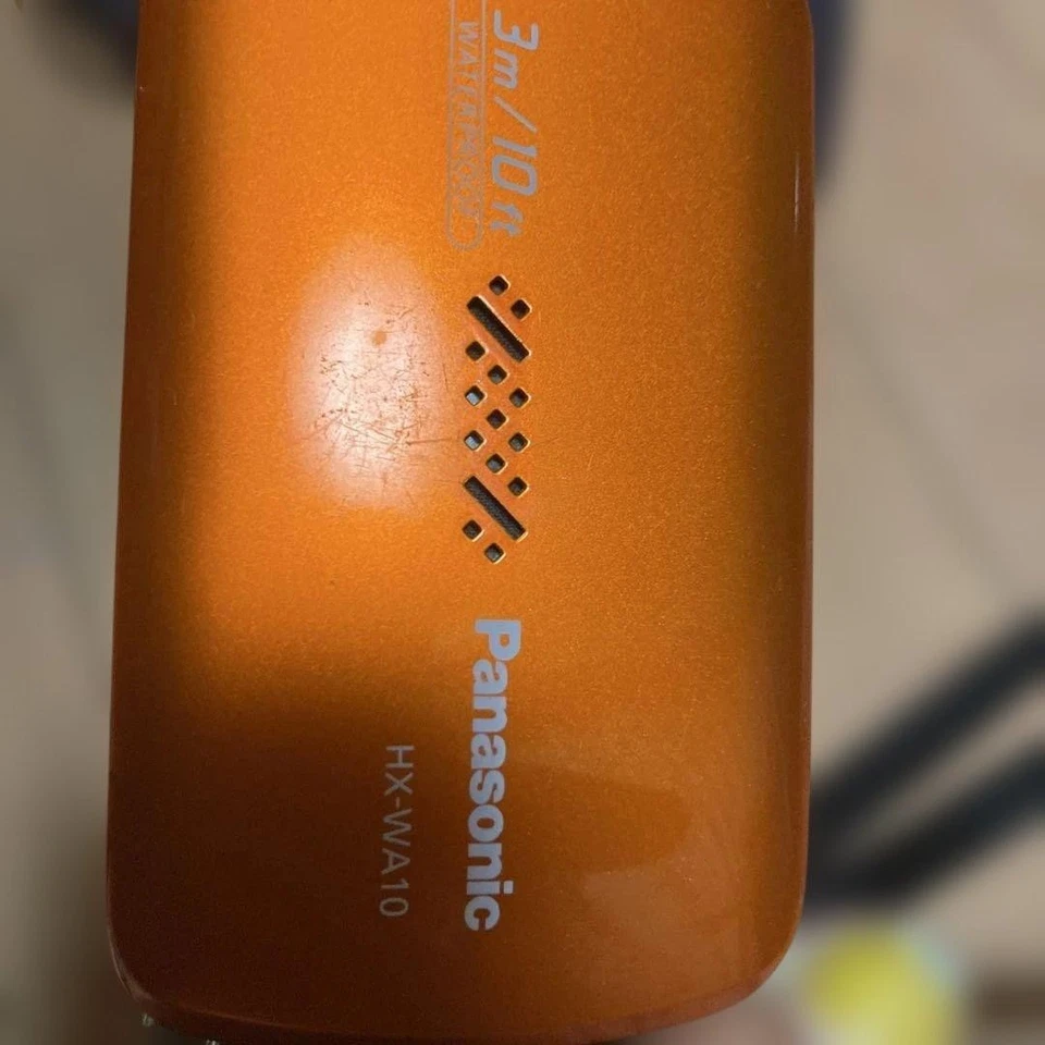 Panasonic HX-WA10 Orange Waterproof Digital Video Camera Camcorder w/Box - Image 2 of 4