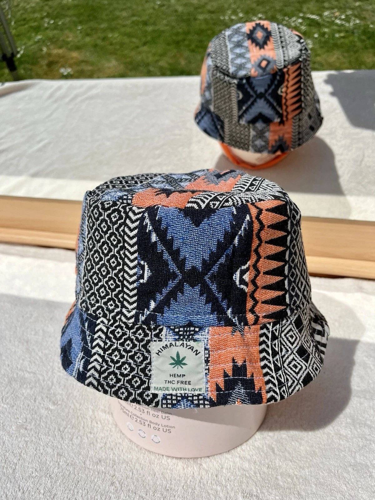 Rare Organic Handcrafted Natural Himalayan Hemp Festival Evo Summer Bucket Hat