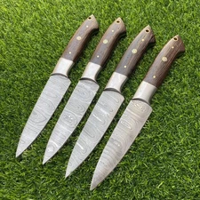 1 Piece Handmade Damascus Steak Knife - Premium Dining Table Sharp Cutlery 