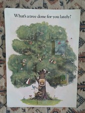 Vintage Smokey Bear US Forest Service Poster What's a Tree Done For You Lately?