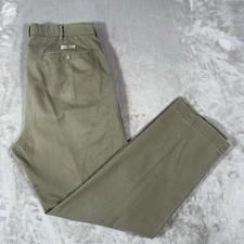 VTG 90s Polo Ralph Lauren Pants Mens 36x32 Army Green Preston Pant Classic Chino