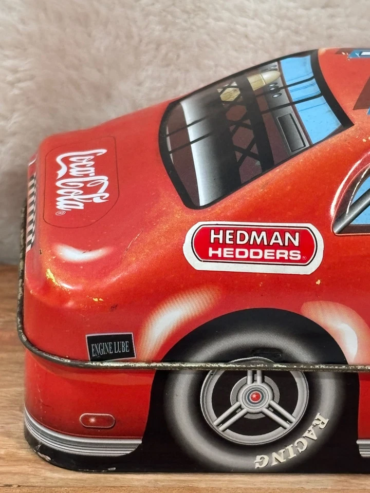 1998 Coca Cola Collectible # 1 Red Racing Car With Lid #3 Sticker on hood - Image 3 of 4