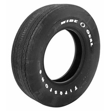 Pair 2 Coker Firestone Wide Oval Tires F70-14 Bias-ply Wht Letter 54850