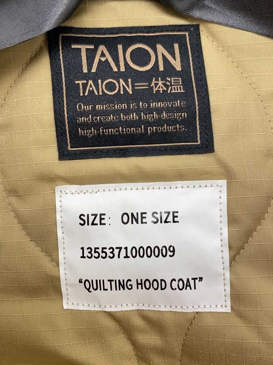 TAION◆Down jacket/one/polyester/BEG - image 3