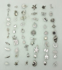 60 Mixed Tibetan Silver Charms Lot Pendant Jewelry Making Craft Supplies