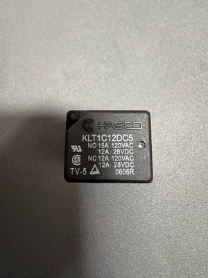 14 pcs HASCO KLT1C12DC5 5V DC Relay SPDT 15A 120VAC Power Relay Lot