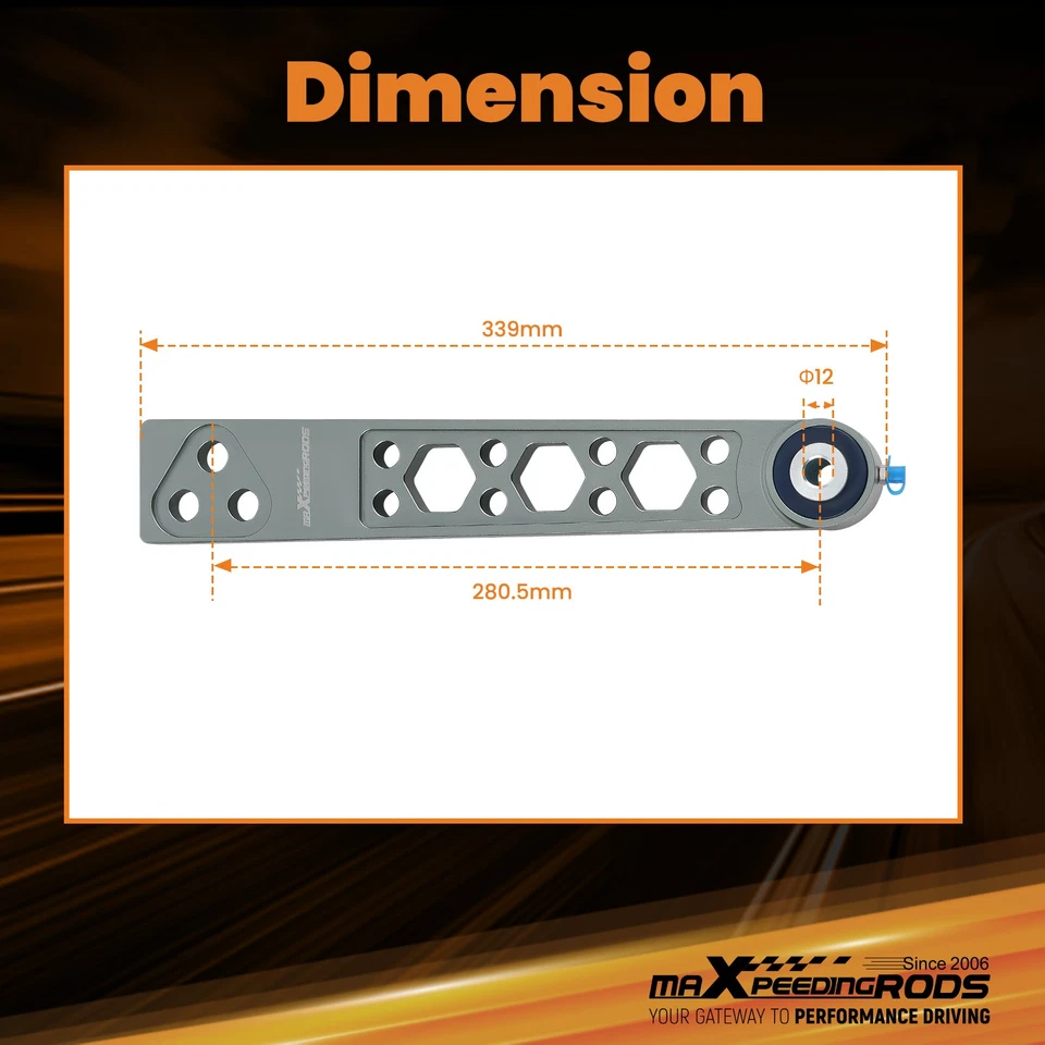 Rear Lower Control Arms For 2002-2006 Acura RSX/ 2003-2007 Honda Element EX / DX - Image 4 of 4