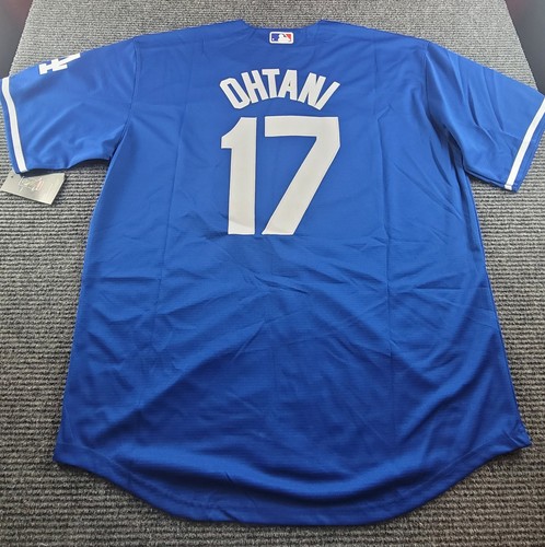 NWT Shohei Ohtani Men's 2XL XXL#17 Blue Los Angeles Dodgers Jersey NWT - Picture 2 of 7