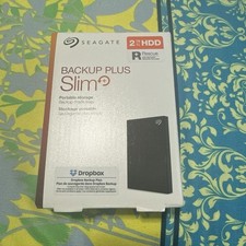 Seagate Backup Plus Slim 2TB Portable External HDD USB 3.0 Black