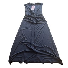 NWT Old Navy The Occasion Size S Dress Navy Blue Sleeveless Maxi Knot Formal