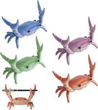 Desk Crab Pen Holder,Creative Crab Pen Holder,Weightlifting Crabs Penholder Brac