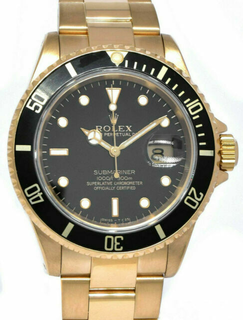 Rolex Submariner Men's Black Watch 