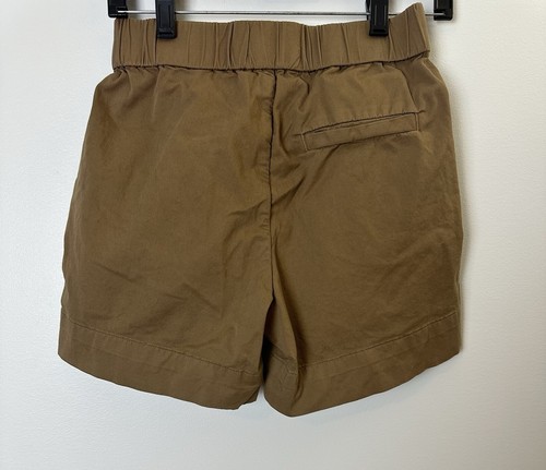 Everlane The Easy Short Gr. 2 braun khaki Pull On Gummibund Baumwolle Freizeit - Bild 5 von 10