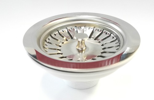 Kitchen Sink Basket Straighter Waste & Plug, without Overflow Fitting, Free P&P - Picture 1 of 4
