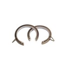 30mm 35mm Antique Brass Flat Metal Bay Window Glider Passing Curtain Ring x 10