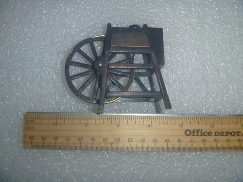 Antiguo sacapuntas miniatura fundido a presión acabado bronce - rueda giratoria - Imagen 6 de 8