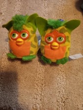 2000 Vintage MCDONALDS FURBY CLIP KEYCHAIN. Green And Orange Free Shipping