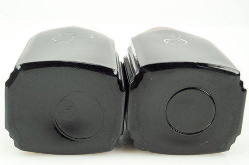 Vintage McKee Roman Arch Black Amethyst Salt & Pepper Shakers - Picture 5 of 6