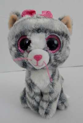 Ty ~ TySilk  Beanie Boos *  * 'KiKi'   the Cat * NO Hang Tag
