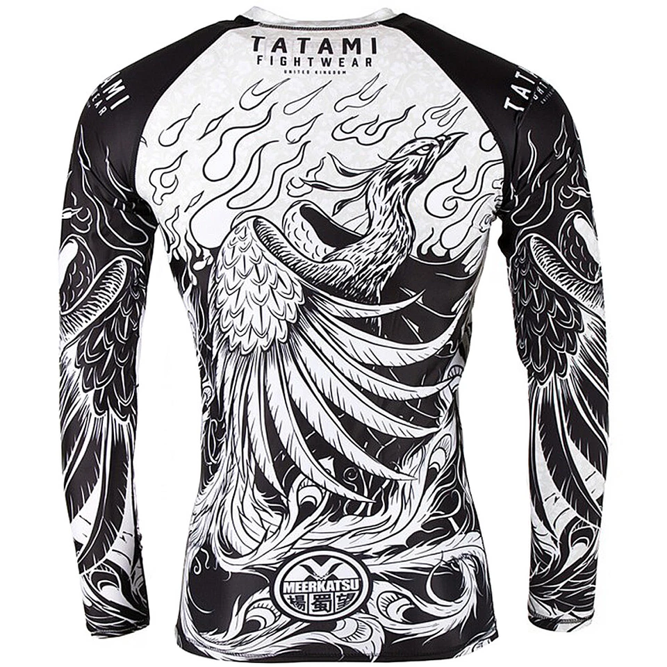Tatami Fightwear Meerkatsu Phoenix Rising BJJ Manga Larga Rashguard Foto 3 de 4