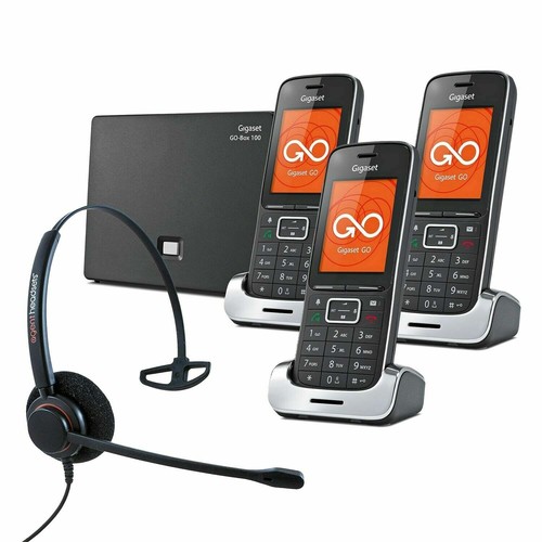 Gigaset SL450A GO TRIO VoIP Telefoni Cordless con Auricolare con filo DECT  casa Telefono | eBay