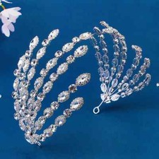 Bridal Hair Jewelry Rhinestones Crystal Tiaras Crowns Pageant Prom Headbands