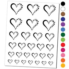Stars Forming Heart Temporary Tattoo Water Resistant Set