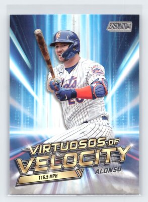 2023 Stadium Club Virtuosos of Velocity #VV-14 Pete Alonso 