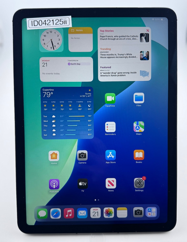 Apple iPad Air 5th Generation A2591 64GB Wi-Fi + 5G 10.9in Space Gray ID042125ii